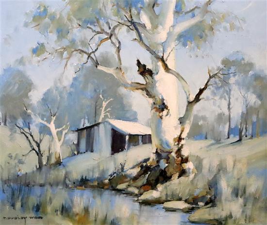 Clifford Dudley Wood (Australian 1905-1980) Jacarandah, Victoria 29 x 34cm